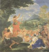 Giovanni Battista Gaulli Called Baccicio St John the Baptist Preaching (mk05) France oil painting artist